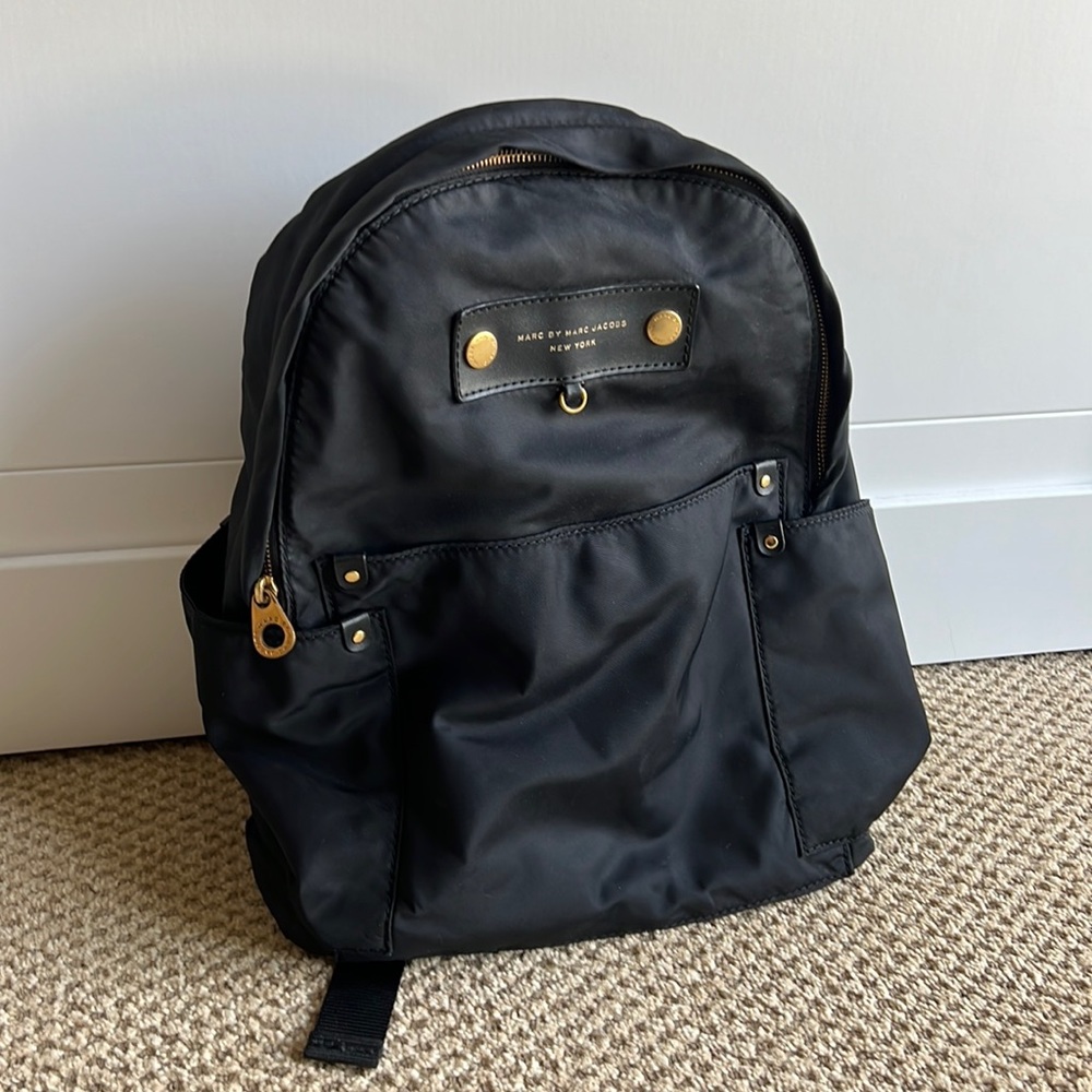 Marc by Marc Jacobs black nylon backpack